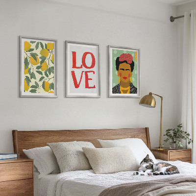 Set di 3 quadri I limoni AMANO il ritratto di Frida
