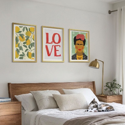 Set di 3 quadri I limoni AMANO il ritratto di Frida