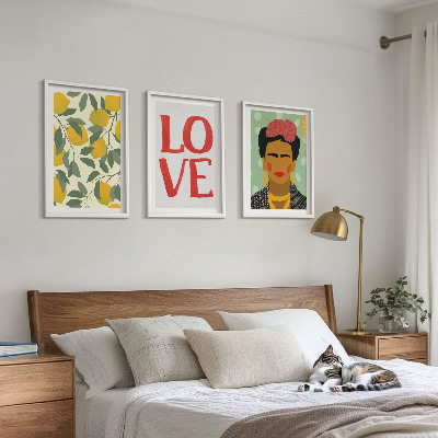 Set di 3 quadri I limoni AMANO il ritratto di Frida