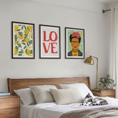 Set di 3 quadri I limoni AMANO il ritratto di Frida