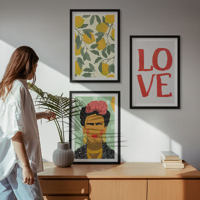 Set di 3 quadri I limoni AMANO il ritratto di Frida
