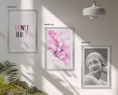 Set di 3 quadri Scultura astratta ad acquerello