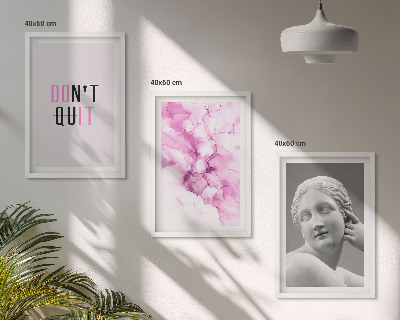 Set di 3 quadri Scultura astratta ad acquerello