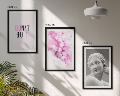Set di 3 quadri Scultura astratta ad acquerello
