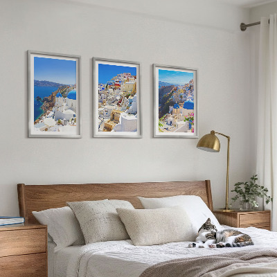 Set di quadri incorniciati Architettura del paesaggio Oia Santorini