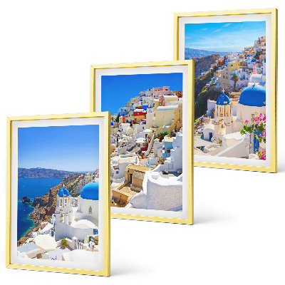Set di quadri incorniciati Architettura del paesaggio Oia Santorini