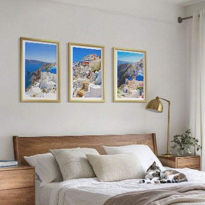Set di quadri incorniciati Architettura del paesaggio Oia Santorini