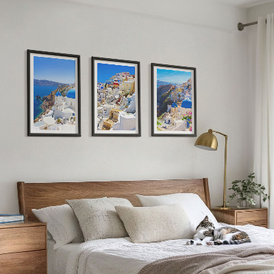Set di quadri incorniciati Architettura del paesaggio Oia Santorini