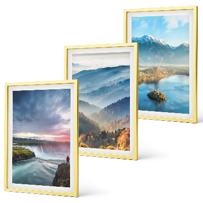 Set di quadri incorniciati Paesaggi montani e cascate