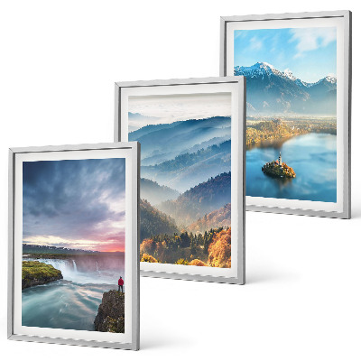 Set di quadri incorniciati Paesaggi montani e cascate