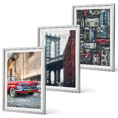 Composizione di quadri Vecchio ponte automobilistico di Brooklyn, audio retrò