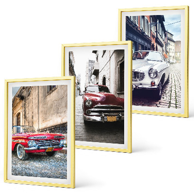 Composizione di quadri Auto d'epoca nelle città