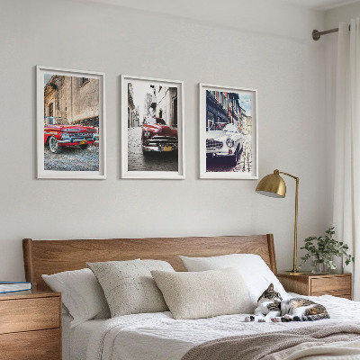 Composizione di quadri Auto d'epoca nelle città