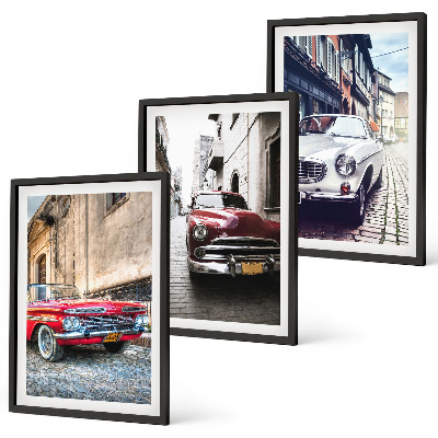 Composizione di quadri Auto d'epoca nelle città