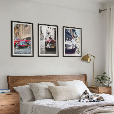 Composizione di quadri Auto d'epoca nelle città