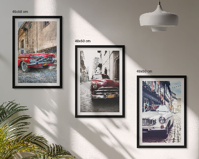 Composizione di quadri Auto d'epoca nelle città