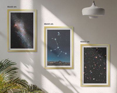 Composizione di quadri costellazione della Vergine galassia