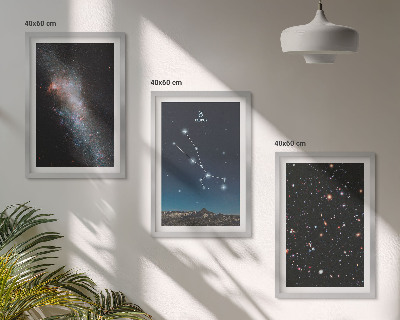 Set di quadri incorniciati Paesaggi cosmici della stella del Toro