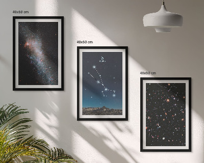 Set di quadri incorniciati Paesaggi cosmici della stella del Toro