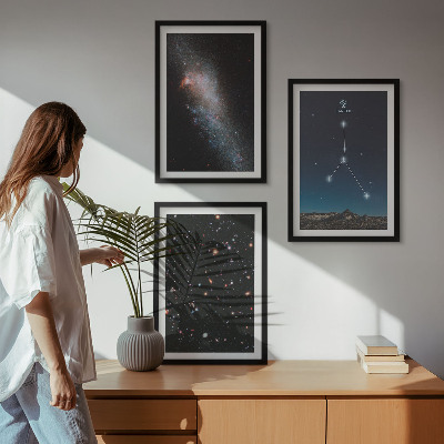 Composizione di quadri Spazio galassia costellazione Cancro
