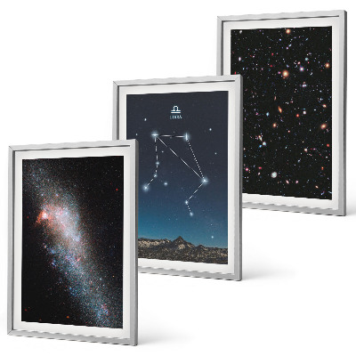 Set di quadri incorniciati Spazio galassia Libra cielo