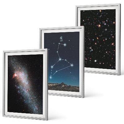 Composizione di quadri costellazione del Leone galassia
