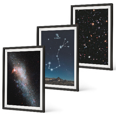 Set di quadri incorniciati Paesaggi cosmici dello Scorpione