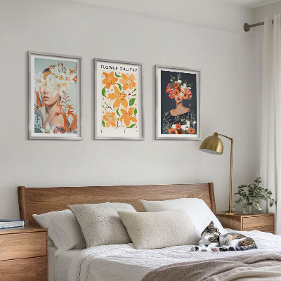 Composizione di quadri Ritratti floreali con bouquet
