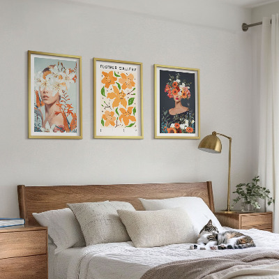 Composizione di quadri Ritratti floreali con bouquet