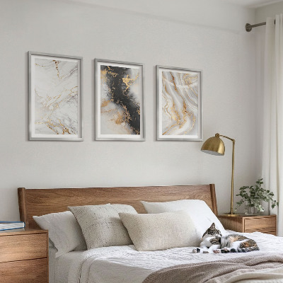 Set di quadri incorniciati Motivi astratti in bianco e nero
