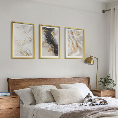 Set di quadri incorniciati Motivi astratti in bianco e nero