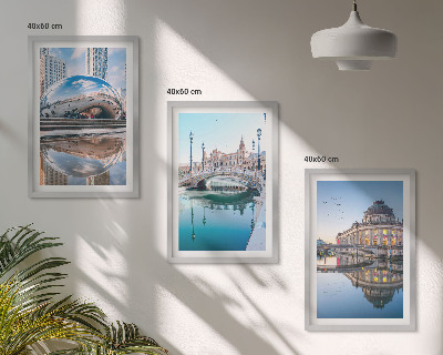 Composizione di quadri Architettura delle città sull'acqua