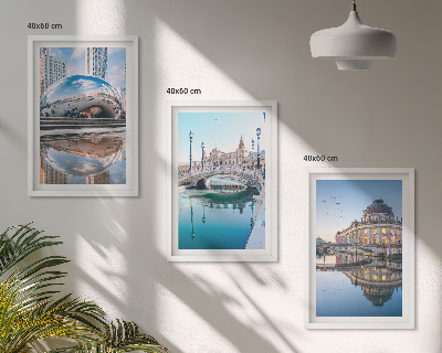 Composizione di quadri Architettura delle città sull'acqua