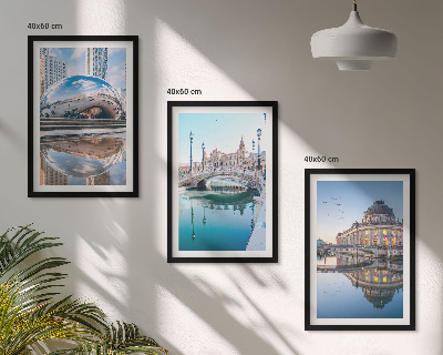 Composizione di quadri Architettura delle città sull'acqua