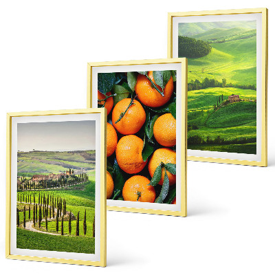 Set di quadri incorniciati Paesaggio rurale italiano con arance