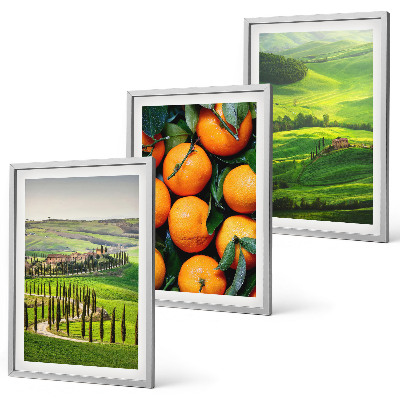 Set di quadri incorniciati Paesaggio rurale italiano con arance