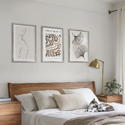 Composizione di quadri Forme astratte di motivi boho