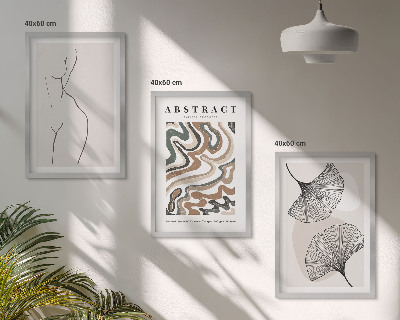 Composizione di quadri Forme astratte di motivi boho