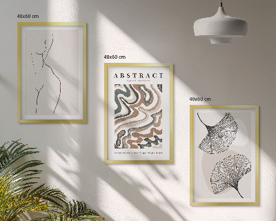 Composizione di quadri Forme astratte di motivi boho