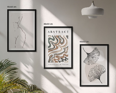 Composizione di quadri Forme astratte di motivi boho