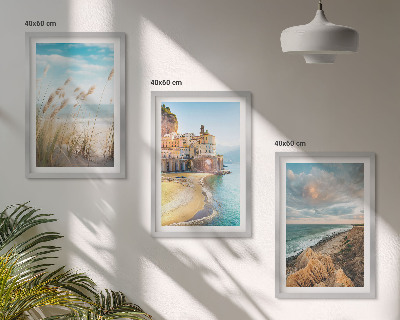Composizione di quadri Paesaggi spiaggia scogliere città