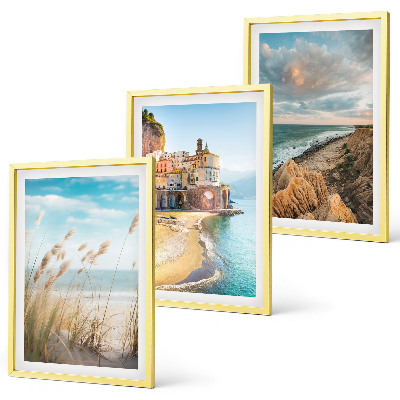 Composizione di quadri Paesaggi spiaggia scogliere città