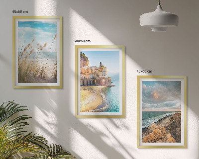 Composizione di quadri Paesaggi spiaggia scogliere città
