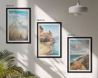 Composizione di quadri Paesaggi spiaggia scogliere città