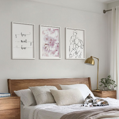Composizione di quadri Fiori famiglia minimalista