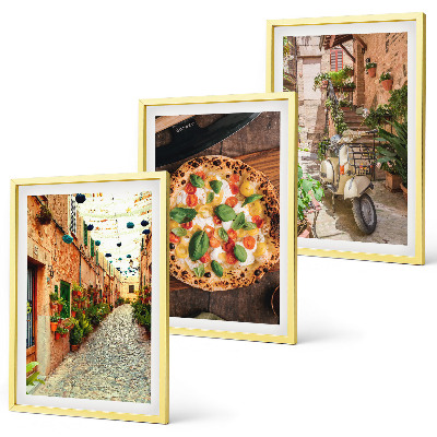 Composizione di quadri Strade affascinanti con la pizza