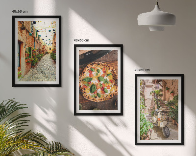 Composizione di quadri Strade affascinanti con la pizza