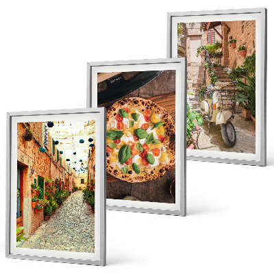 Composizione di quadri Strade affascinanti con la pizza