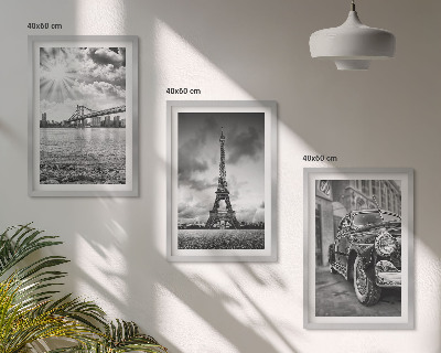 Composizione di quadri Panorami della città, ponti, Torre Eiffel