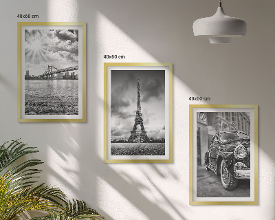 Composizione di quadri Panorami della città, ponti, Torre Eiffel